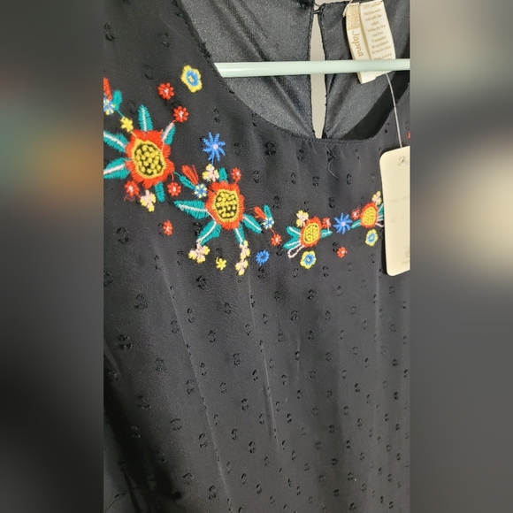 Japna Black Embroidered Dress  Small - Picture 2 of 4